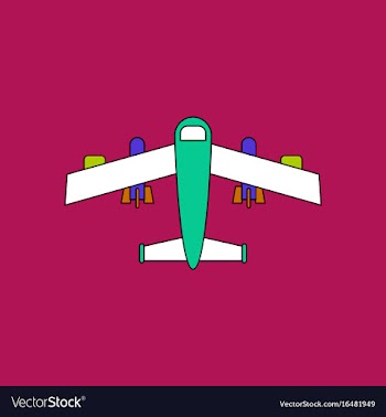 Flat icon design collection military heavy bomber vector image