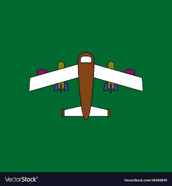Flat icon design collection military heavy bomber vector image