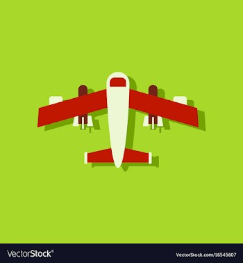 Flat icon design collection military heavy bomber vector image