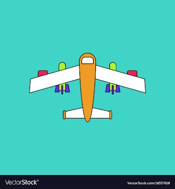 Flat icon design collection military heavy bomber vector image