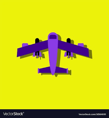 Flat icon design collection military heavy bomber vector image