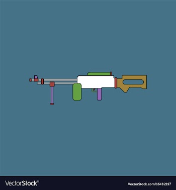 Flat icon design collection military heavy vector image