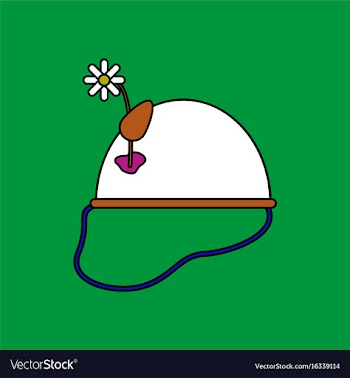 Flat icon design collection military helmet with vector image