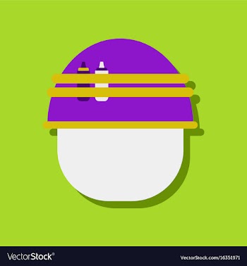 Flat icon design collection military helmet with vector image