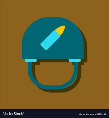 Flat icon design collection military helmet with vector image