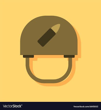 Flat icon design collection military helmet with vector image