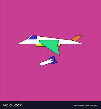 Flat icon design collection military jet fighter vector image