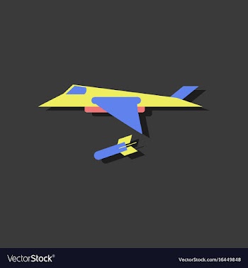 Flat icon design collection military jet fighter vector image