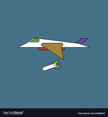 Flat icon design collection military jet fighter vector image