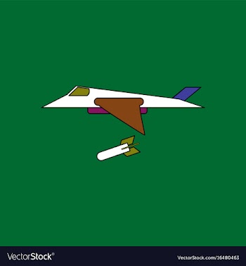 Flat icon design collection military jet fighter vector image