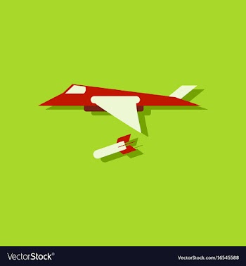 Flat icon design collection military jet fighter vector image