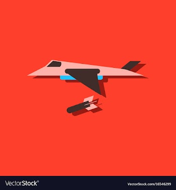 Flat icon design collection military jet fighter vector image