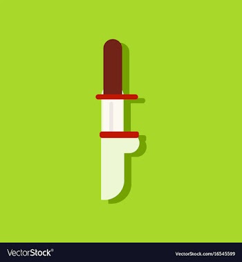 Flat icon design collection military knife in vector image