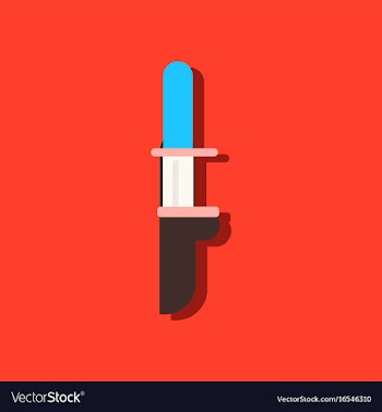 Flat icon design collection military knife in vector image