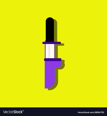 Flat icon design collection military knife in vector image