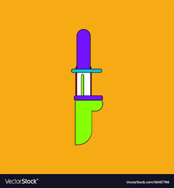 Flat icon design collection military knife vector image