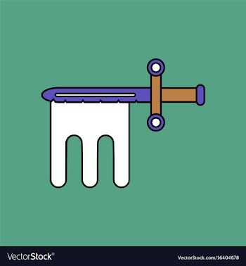 Flat icon design collection military knife with vector image