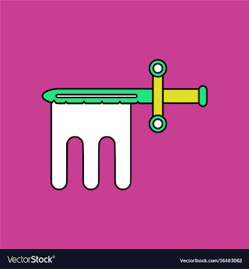 Flat icon design collection military knife with vector image