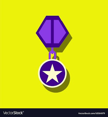 Flat icon design collection military medal in vector image
