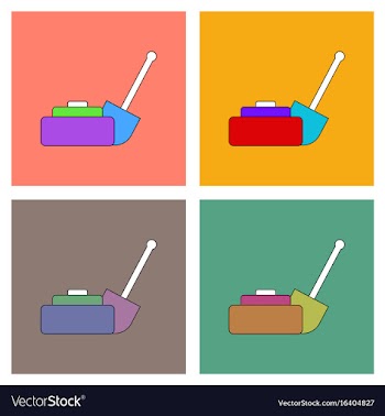 Flat icon design collection military mine and vector image