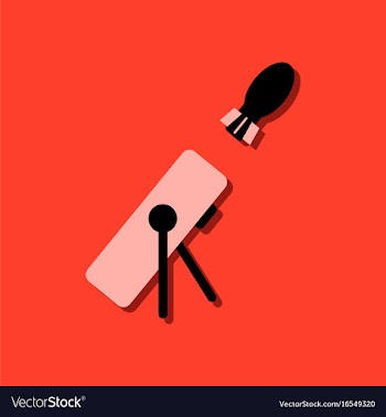 Flat icon design collection military mortar and vector image