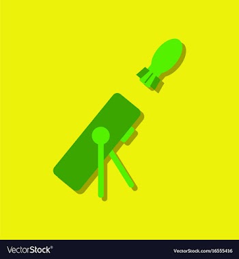 Flat icon design collection military mortar and vector image