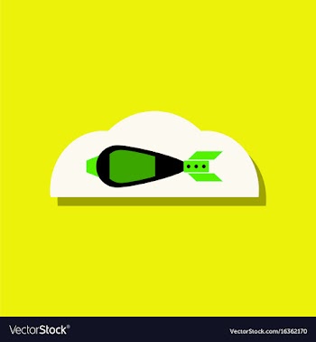 Flat icon design collection military mortar shell vector image