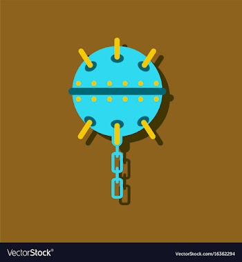 Flat icon design collection military naval mine vector image