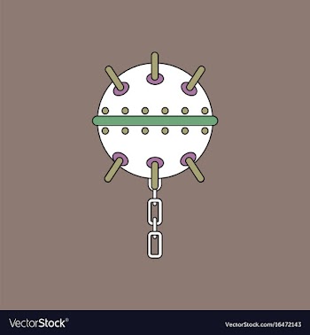 Flat icon design collection military naval mine vector image