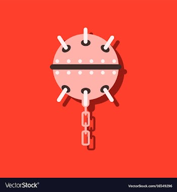 Flat icon design collection military naval mine vector image