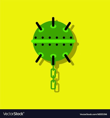 Flat icon design collection military naval mine vector image