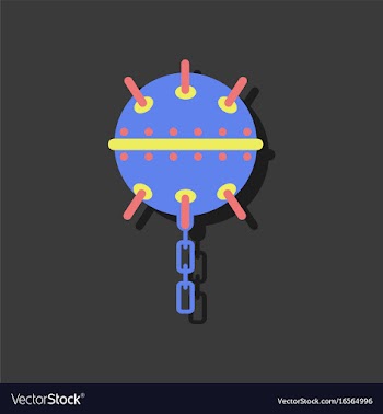 Flat icon design collection military naval mine vector image