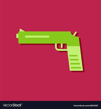 Flat icon design collection military pistol in vector image