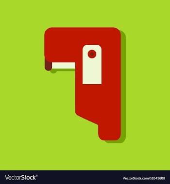 Flat icon design collection military pistol vector image