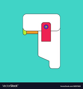 Flat icon design collection military pistol vector image