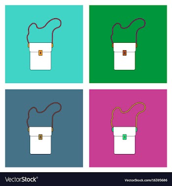 Flat icon design collection military portfolio vector image
