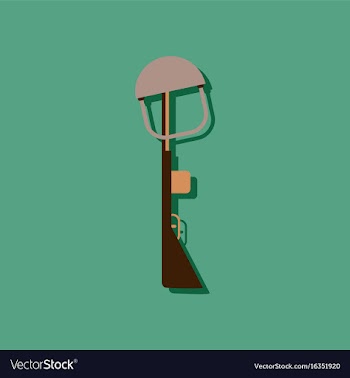 Flat icon design collection military rifle and vector image