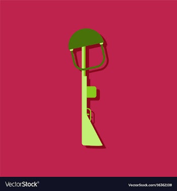 Flat icon design collection military rifle and vector image