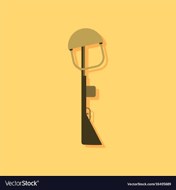 Flat icon design collection military rifle and vector image