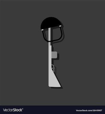 Flat icon design collection military rifle and vector image