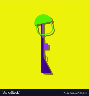 Flat icon design collection military rifle and vector image