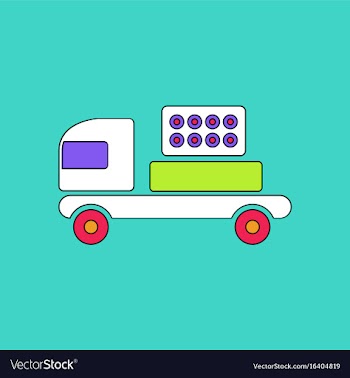 Flat icon design collection military rocket vector image