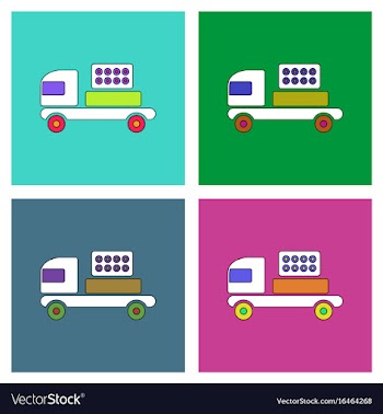 Flat icon design collection military rocket vector image