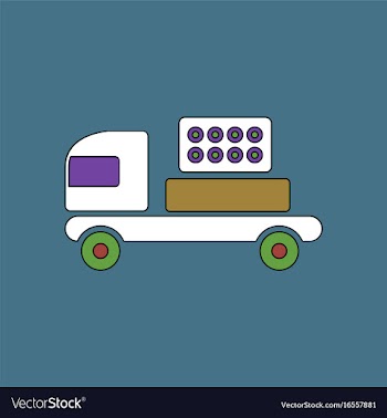 Flat icon design collection military rocket vector image