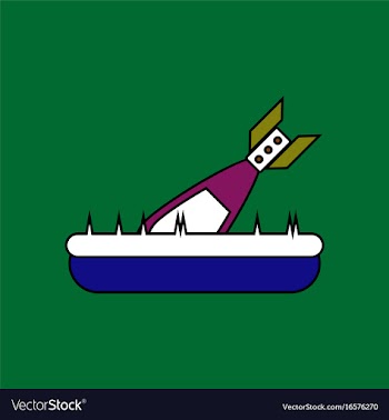Flat icon design collection military shell in vector image