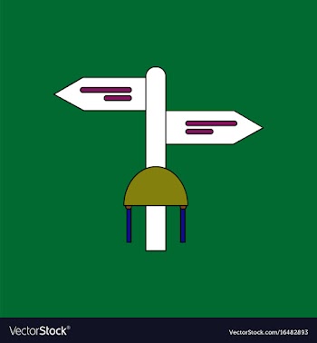 Flat icon design collection military signpost vector image