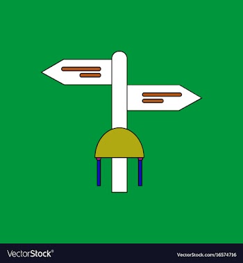 Flat icon design collection military signpost vector image