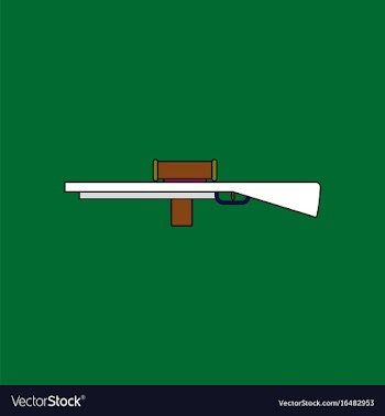 Flat icon design collection military sniper rifle vector image