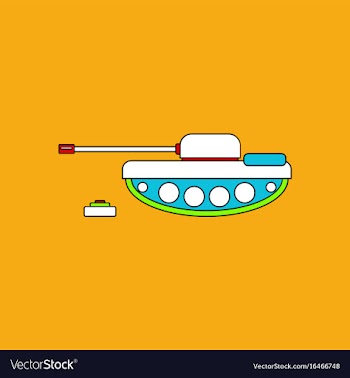 Flat icon design collection military tank and mine vector image