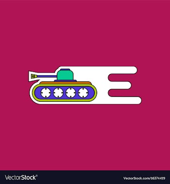 Flat icon design collection military tank high vector image